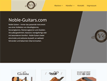 Tablet Screenshot of noble-guitars.com